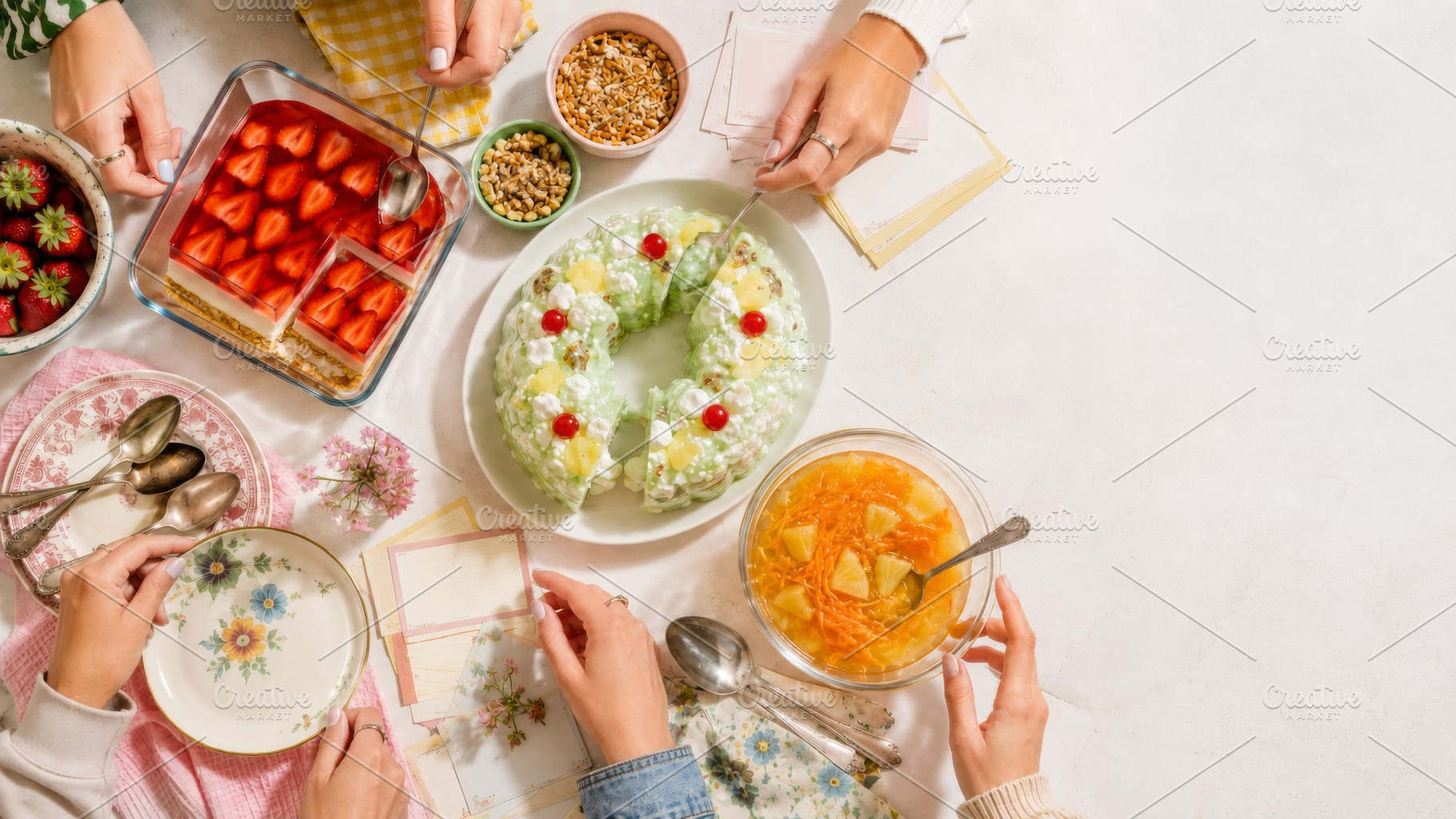 Festive table with traditional, a Photo by Dvoevnore photos