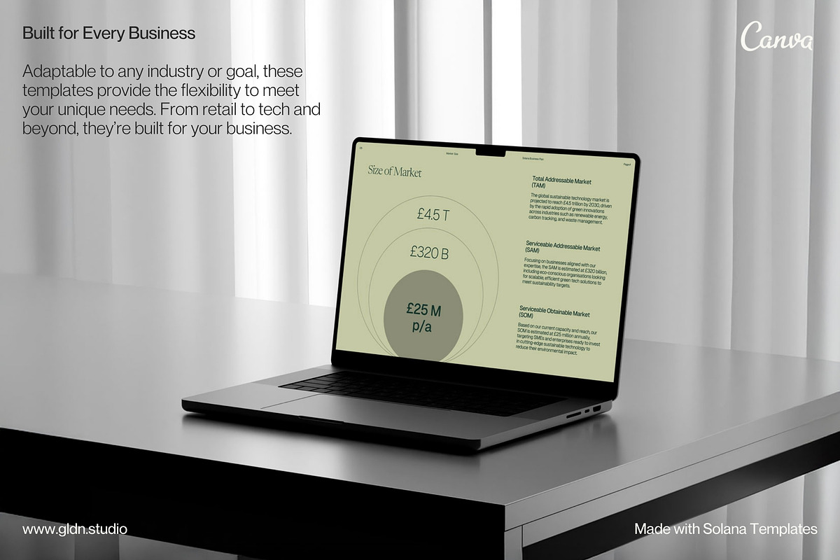 Pitch Deck Presentation Template, a Social Media Template by GLDN Studio (Photo 8 of 9)
