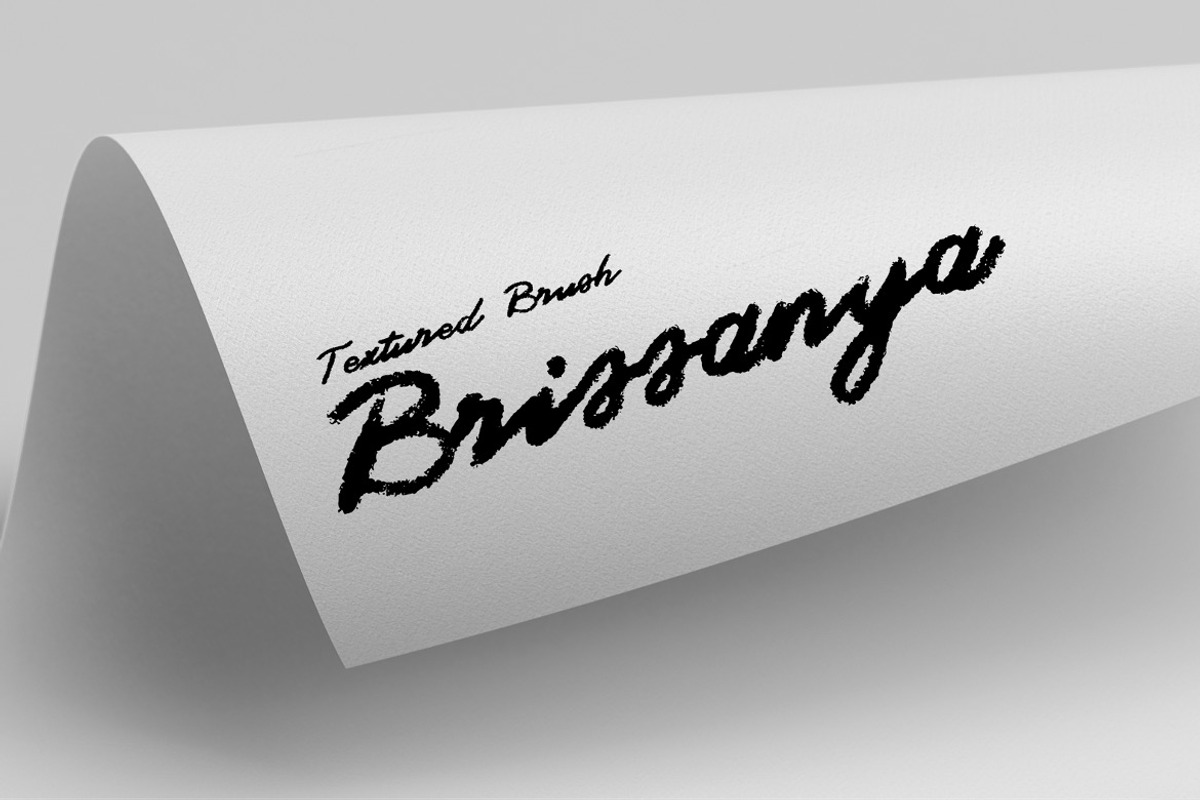 Brissanya - Textured Brush Font, a Handwritten Font by Dhabee (Photo 9 of 12)