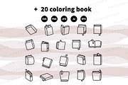Books Outline Cute Illustrations, an Education Illustration by Palau (Thumbnail 4 of 12)