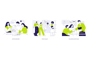 Real estate broker isolated cartoon, a Finance Illustration by Visual Generation