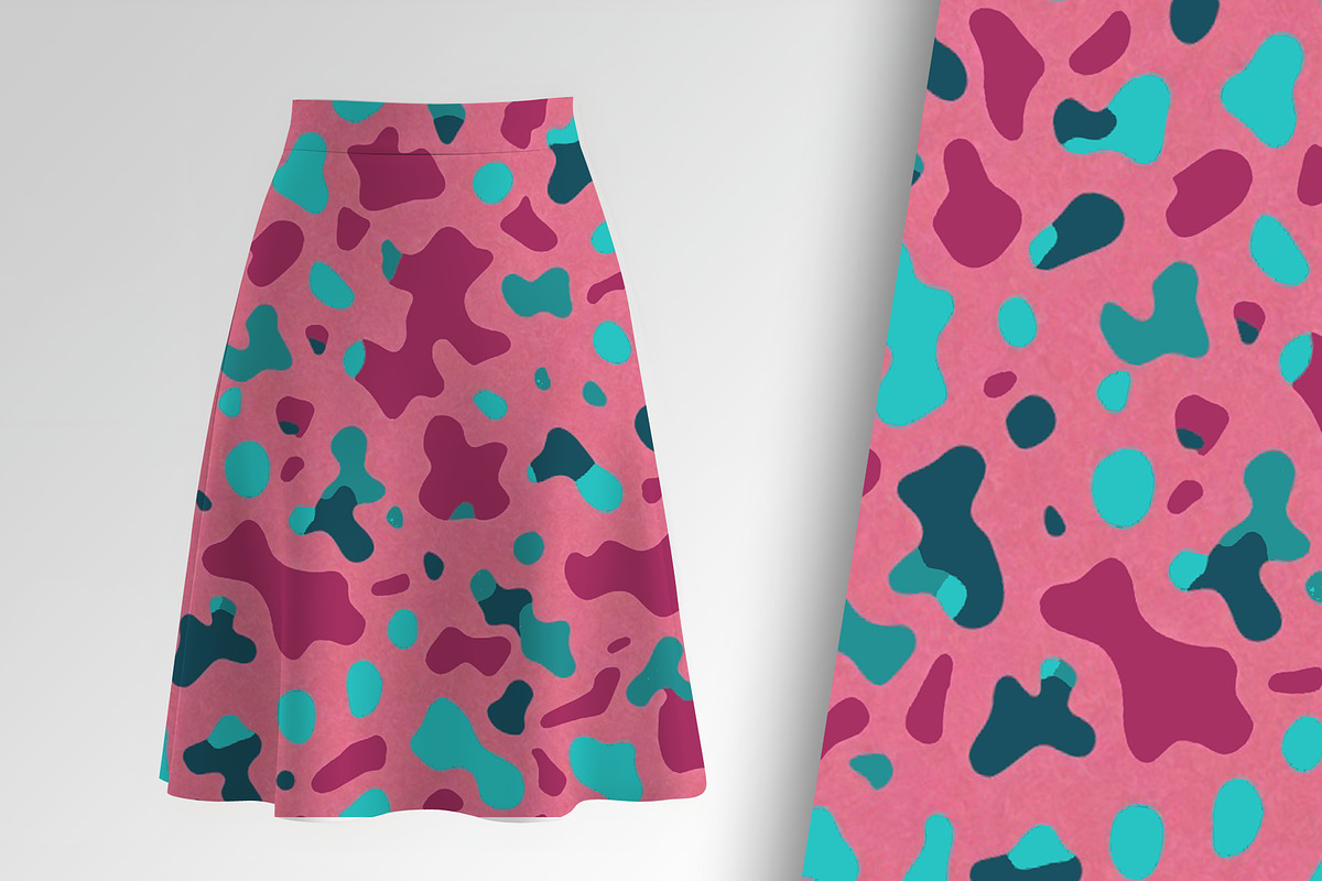 Pink and blue Camouflage Seamless Re, a Pattern Graphic by Sharon Schwalbe (Photo 1 of 4)