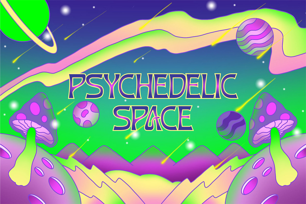 Psychoart - Psychedelic Font, a Font by Nirmana Visual (Photo 3 of 5)
