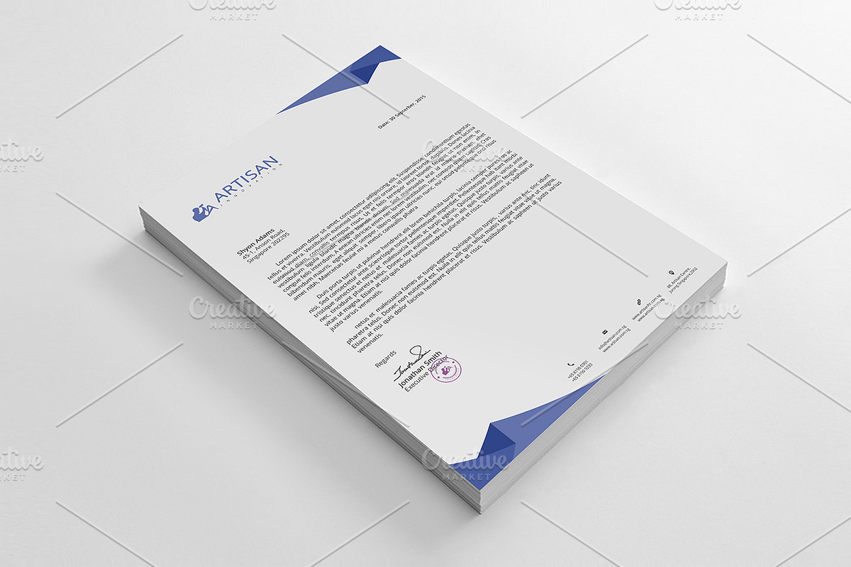 Letterhead, a Stationery Template by artisanHR (Photo 3 of 5)