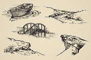 Nature Forest Hand drawn Elements #2, an Illustration by Artolabs (Thumbnail 3 of 6)