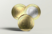 Coin Mock-up, a Product Mockup by zippypixelstudio (Thumbnail 8 of 11)