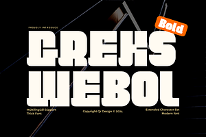 Greks Webol - Block & Bold Font