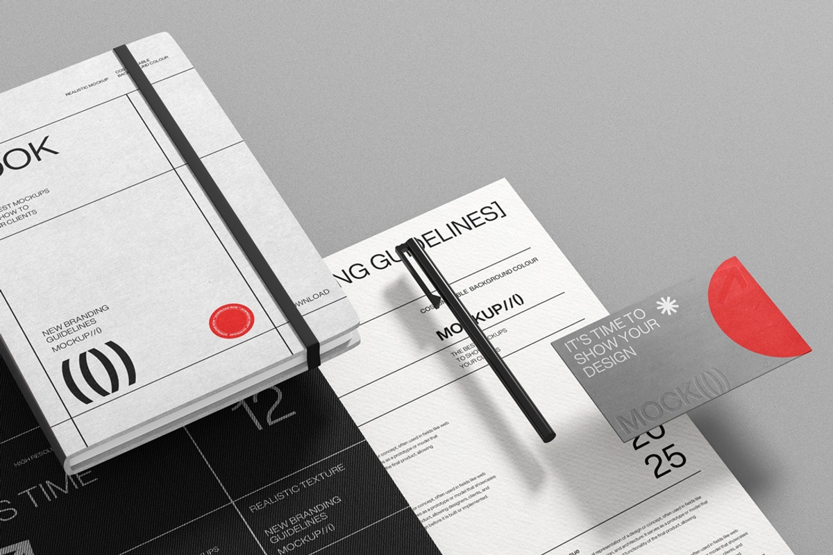 Modern Stationery Branding Mockup, an Advertising Mockup by East Gallery (Photo 14 of 15)