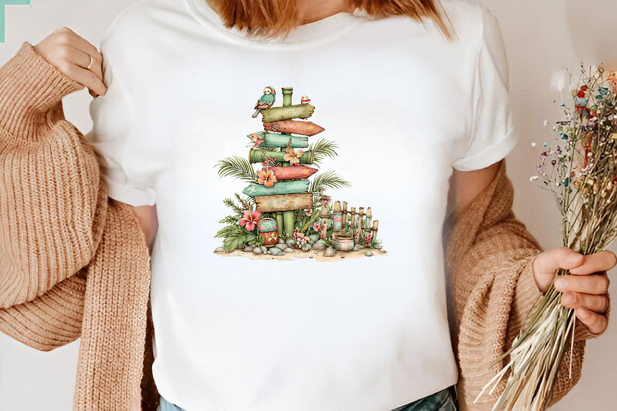 Tropical Summer Clipart, an Illustration by CreationArt (Photo 7 of 7)