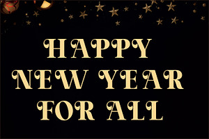 New Year - Serif Font