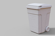 Green Parisian trash bin, an Object 3D Model by happy brush (Thumbnail 8 of 9)