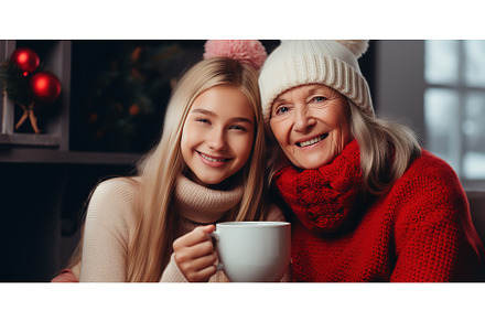A cute girl and her grandmother are, a Person Photo by ZinetroN