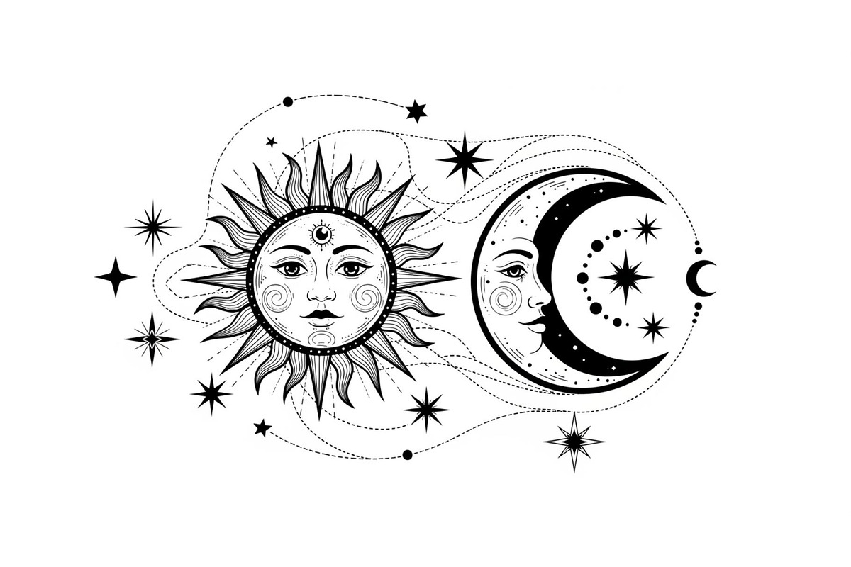 Sun Moon Celestial Mandala Bundle, an Illustration by Gaye Art (Photo 20 of 31)