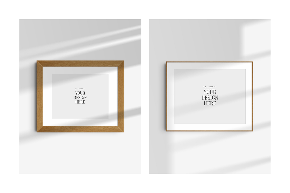 Frame Mockup 4:5 Landscape, a Mockup by DESIGN BY nube (Photo 8 of 15)