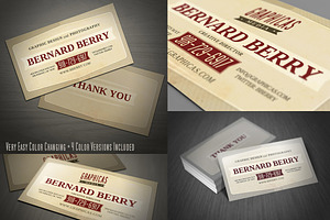 Retro Business Card Template 03