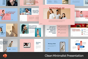 Clean Minimalist Deck Powerpoint, a Presentation Template by Fit-tee