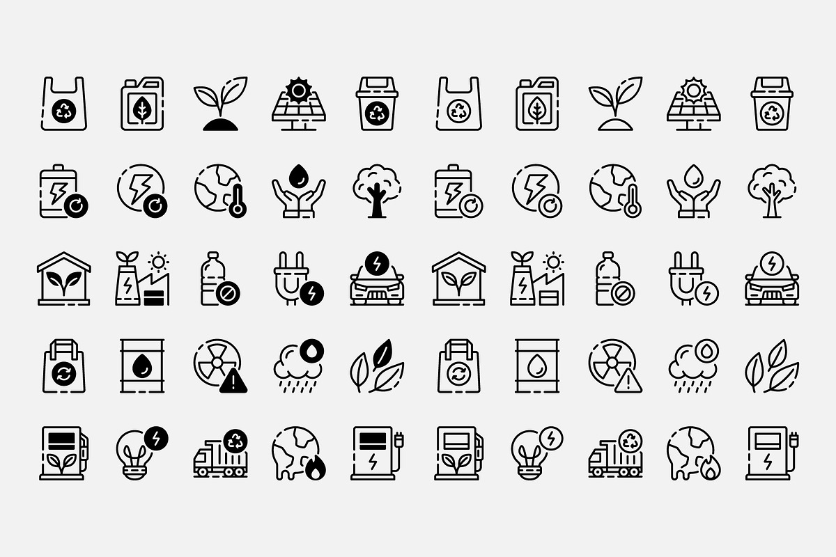 75 Ecology Icon Pack, a Duotone Icon by Bilicube Studio (Photo 2 of 2)