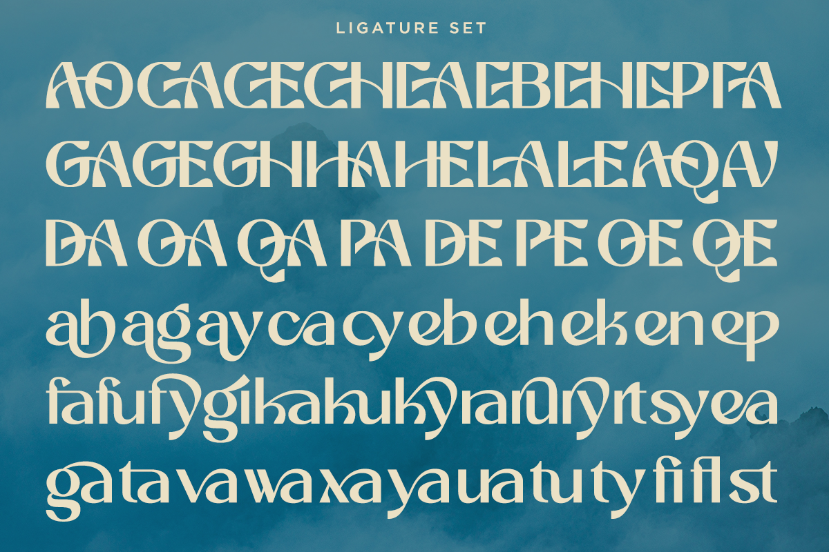 Cherlav - Modern Ligature Font, a Sans Serif Font by RagamKata (Photo 9 of 10)
