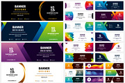 Set Business web horizontal banner, a Background Graphic by Lucky Creative (Thumbnail 3 of 3)