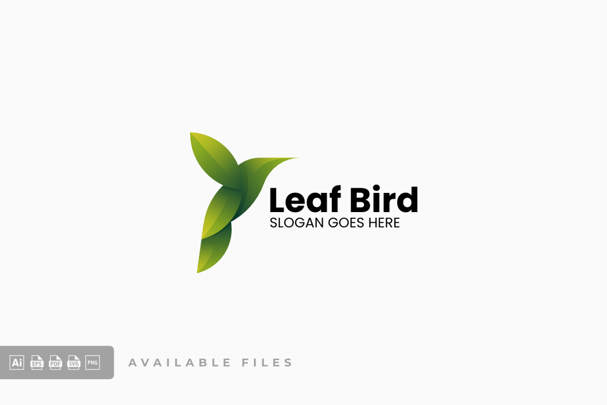 Leaf Bird Gradient Colorful Logo, a Branding & Logo Template by ivan_artnivora