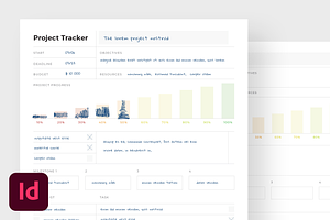 Project Planner With Progress Bar, a Stationery Template by Filip Studio