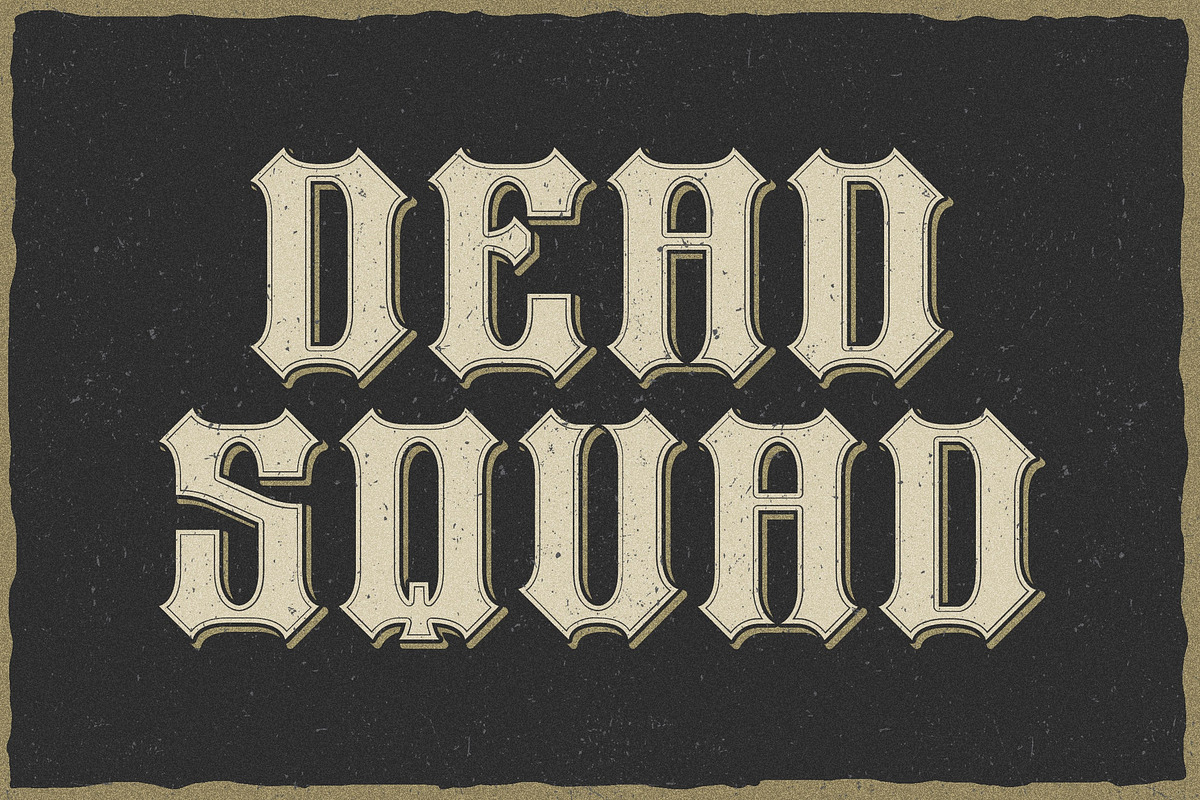 Heavy Force a Sharp Display Font, a Blackletter Font by Blankids Studio (Photo 2 of 9)