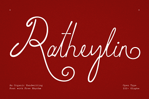 Ratheylin - Organic Handwritten Font