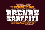 Arenas Graffiti Display Font, a Handwritten Font by IHDSTD (Thumbnail 1 of 6)