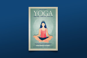 Yoga Class, a Flyer Template by DesignWorkz