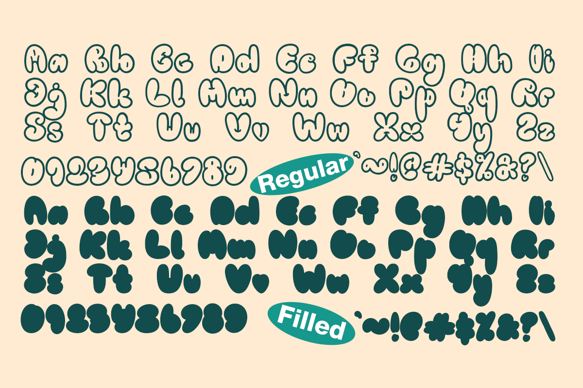 Fluffy Blitz - 2 Graffiti Bubble, a Sans Serif Font by Pandeka Studio (Photo 9 of 9)