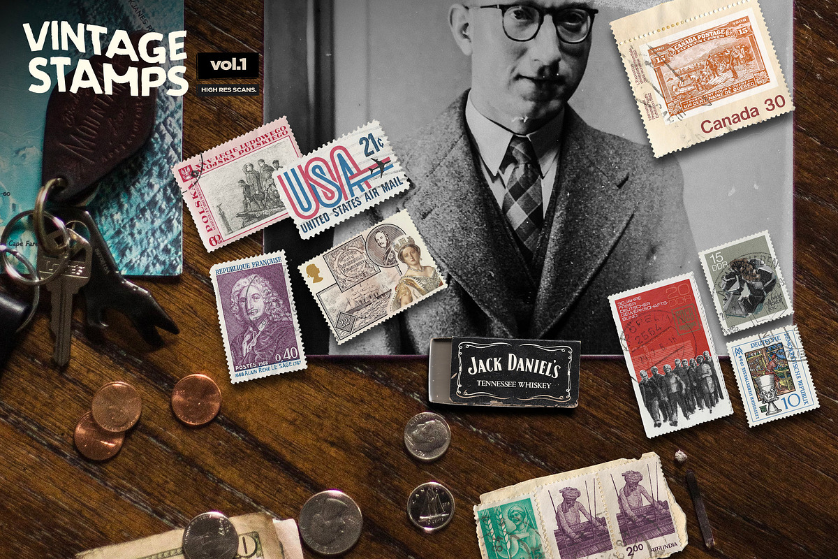 Old Vintage Stamps: Volume 1, an Object Graphic by Layerform Design Co. (Photo 5 of 5)