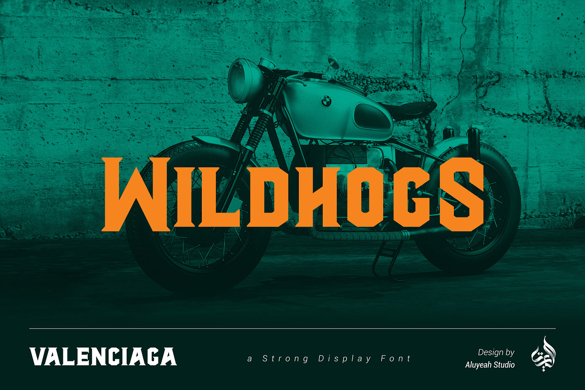 Valenciaga | Strong Display Font, a Font by Aluyeah Studio (Photo 4 of 11)