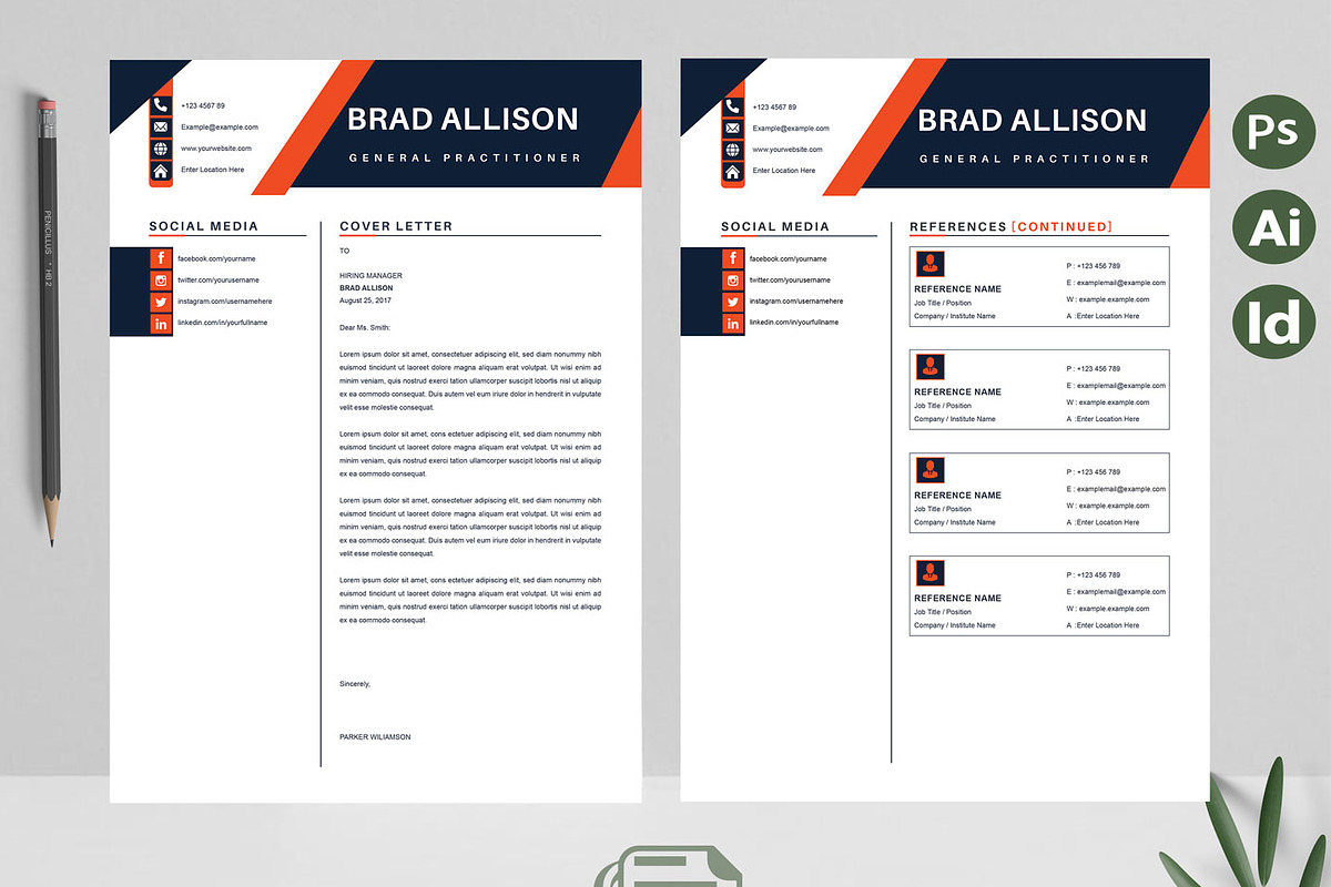 New Modern CV | Resume Template, a Resume Template by Attractive Resume (Photo 3 of 3)