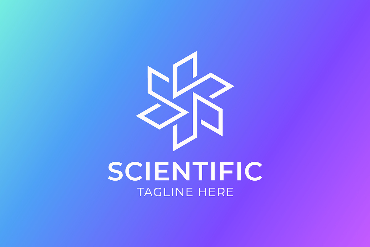 Abstract Modern Line Logo Scientific, a Branding & Logo Template by Signatoro (Photo 3 of 3)