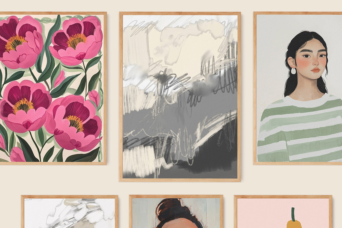 Modern Abstract Wall Art Prints, a Background Graphic by Artemsky (Photo 8 of 11)