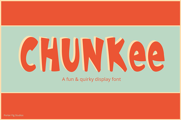Chunkee Bold Quirky Display Font preview 7