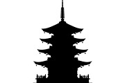 Pagoda Temple Silhouette, an Object Graphic by Designer_Momina (Thumbnail 16 of 20)