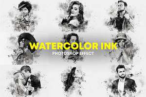 Watercolor Ink Painting Photo Effect