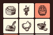 Vintage Japan Art Illustration, a Decorative Illustration by Creative Stall (Thumbnail 7 of 10)