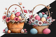 Whimsical Easter Basket Clipart, an Illustration by Creative Art (Thumbnail 3 of 8)