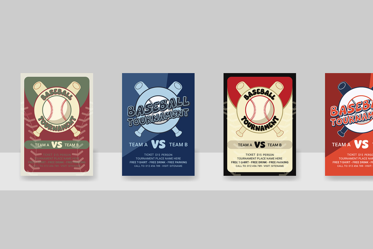 Baseball Flyer Design Template, a Flyer Template by Kazi Hossain