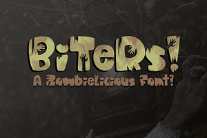 Biters | Fat lettered zombie script
