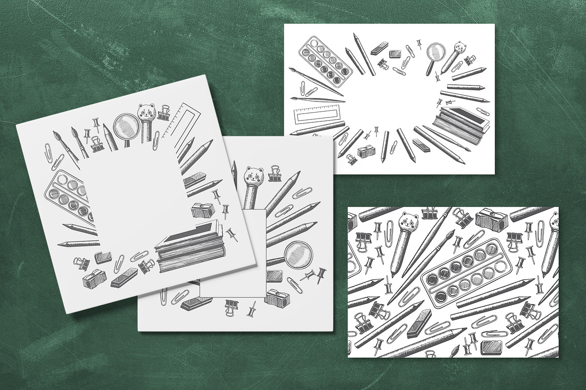 Back to School Supplies Vector, an Education Illustration by YarovaArt (Photo 11 of 15)