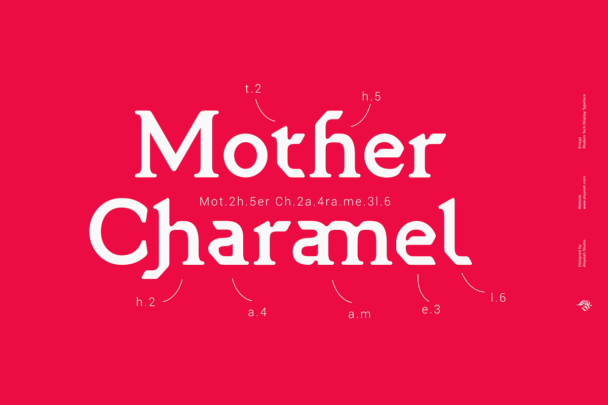 Eriega | Modern Tech Display, a Serif Font by Aluyeah Studio (Photo 12 of 16)