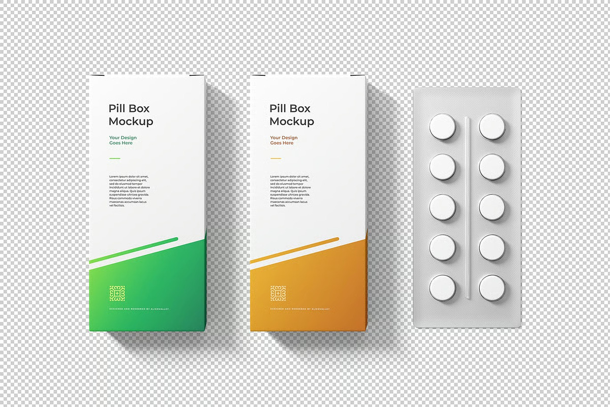 Pill Box Mockup, a Product Mockup by zpackcreative (Photo 2 of 4)