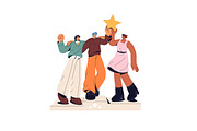 Happy people winners with awards set, a Person Illustration by PaperTrident (Thumbnail 7 of 13)