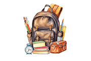 Back to school clipart PNG,JPG,SVG,, a Graphic by Milano Creative (Thumbnail 5 of 5)