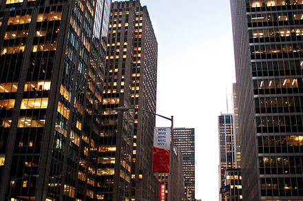 New york city streets stock photo