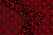 Red and Black Damask Digital Paper, a Texture Graphic by Digital Curio (Thumbnail 5 of 7)