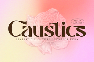 Caustics - Social Media Font